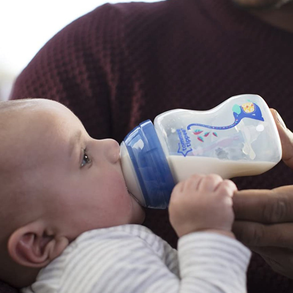 Tommee Tippee Closer To Nature Advanced Anti-Colic Baby Feeding Bottle-Blue 150ml - Easy Pharmacy LLC