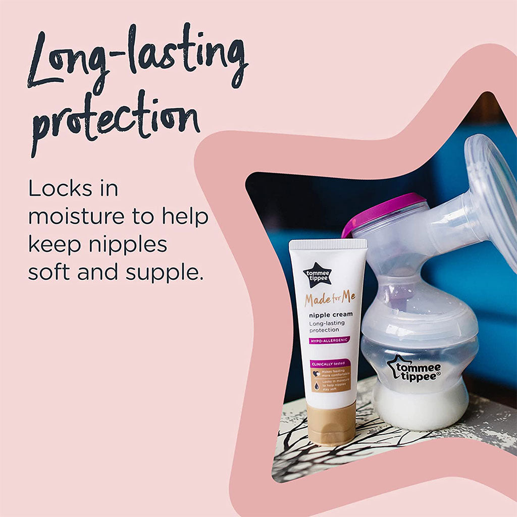 Tommee Tippee Made for Me 100% Natural Hypoallergenic Nipple Cream For Long-Lasting Protection 40ml - Easy Pharmacy LLC