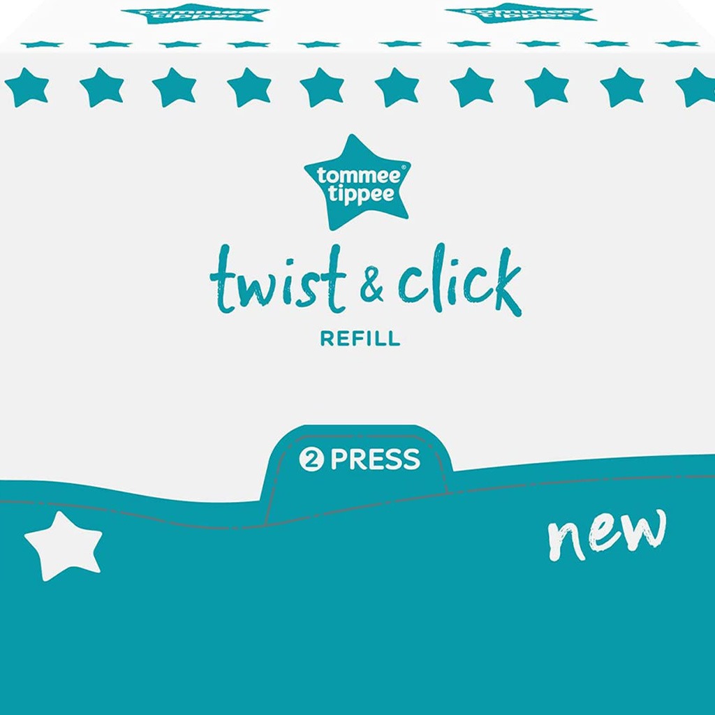 Tommee Tippee Twist & Click Sangenic Universal Cassette For Nappy Disposal - Easy Pharmacy LLC