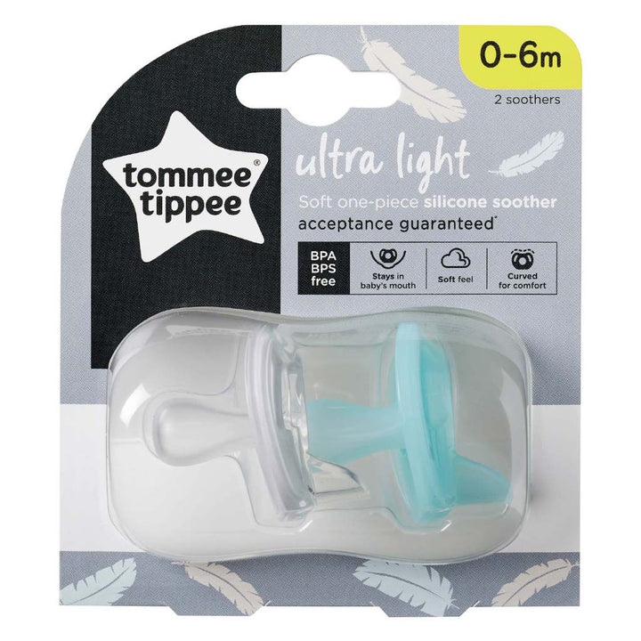 Tommee Tippee Ultra-Light Silicone Soother For 0-6 Months Babies-Pack Of 2 - Easy Pharmacy LLC