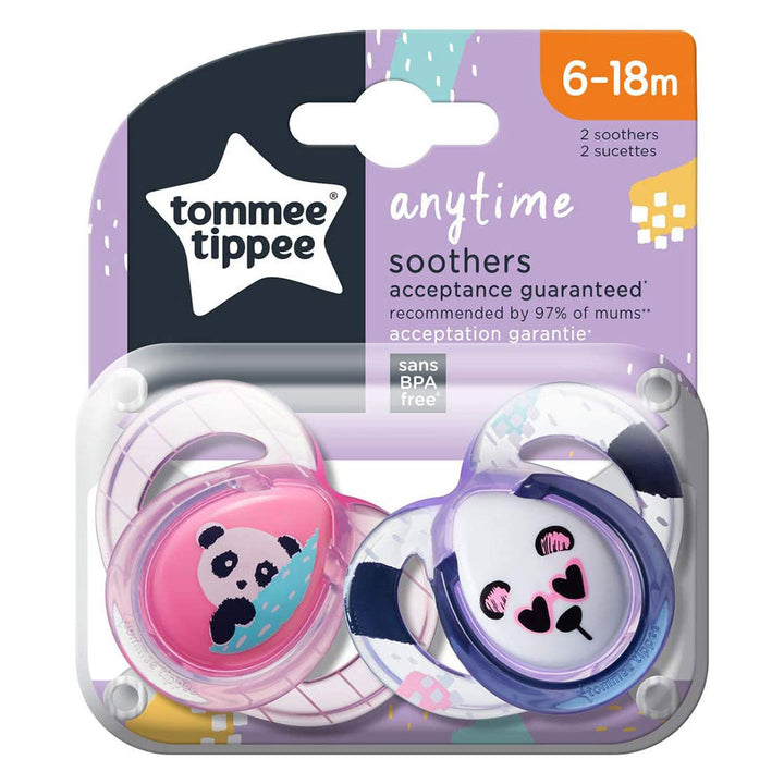 Tommee Tippee Anytime Soother For 6-18 Months Babies-Pack Of 2 - Easy Pharmacy LLC