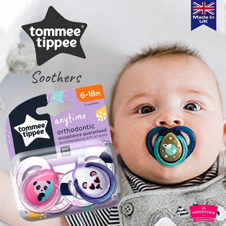 Tommee Tippee Anytime Soother For 6-18 Months Babies-Pack Of 2 - Easy Pharmacy LLC