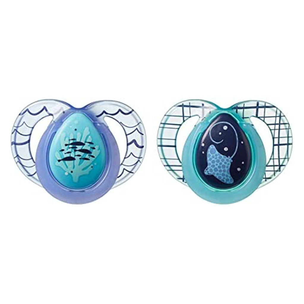 Tommee Tippee Nighttime Soother For Babies 6-18 Months Babies-Pack Of 2 - Easy Pharmacy LLC