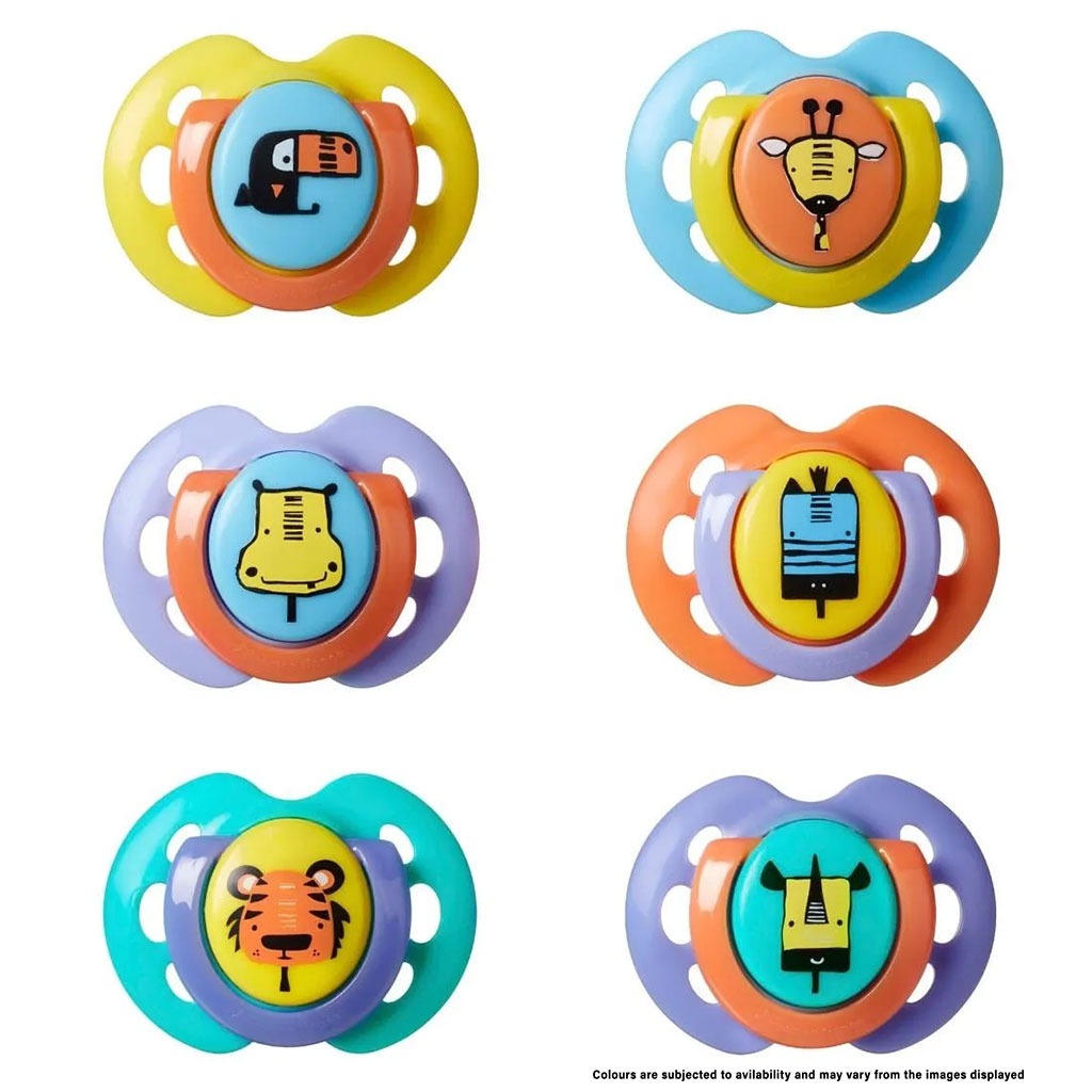 Tommee Tippee Fun Style Soother For 0-6 Months+ Babies, Pack of 2's - Easy Pharmacy LLC