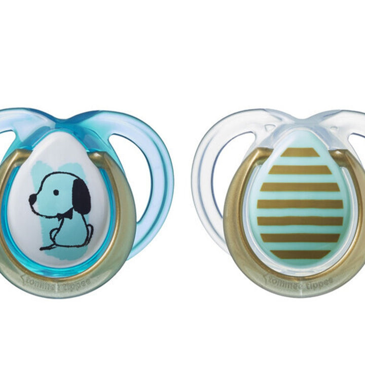 Tommee Tippee MODA Orthodontic Soother For 0-6 Months Baby Boy-Pack Of 2 - Easy Pharmacy LLC