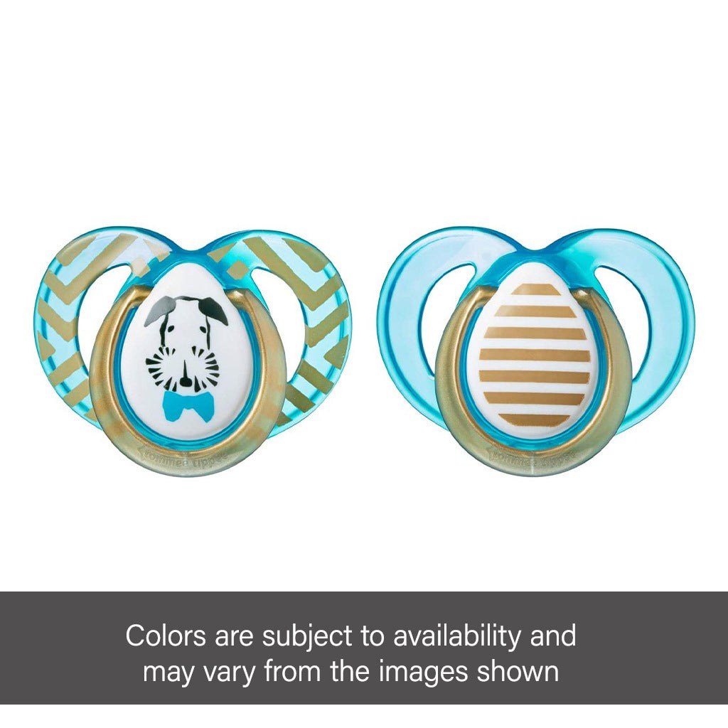 Tommee Tippee MODA Orthodontic Soother For 6-18 Months Baby Boy-Pack Of 2 - Easy Pharmacy LLC