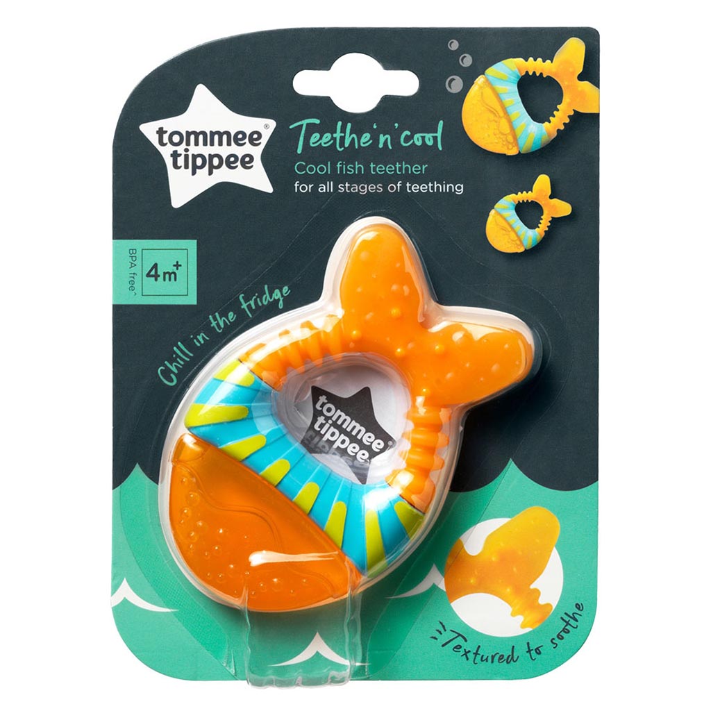Tommee Tippee Teethe N' Cool Waterfilled Teether For 4 Months+ Baby-Orange - Easy Pharmacy LLC