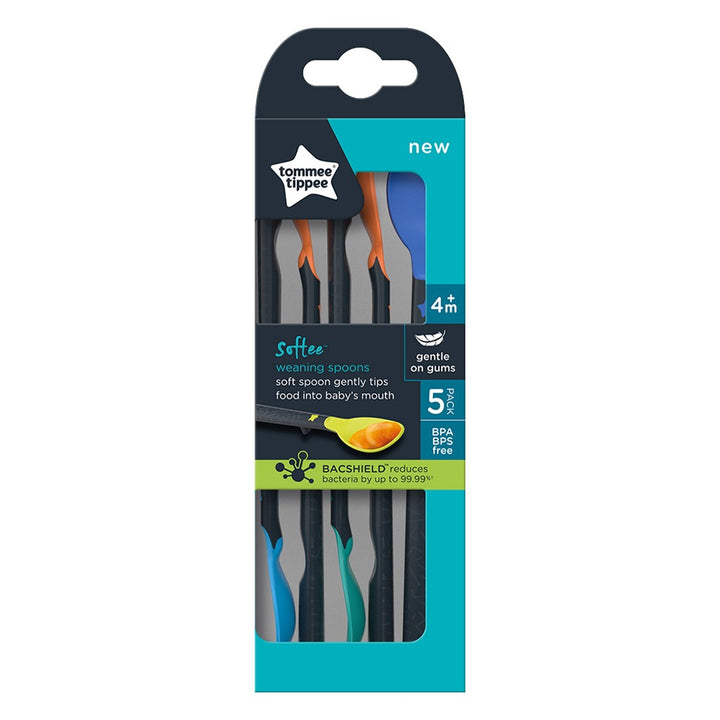 Tommee Tippee Softee Weaning Spoon For 4 Months+ Babies-Pack Of 5 - Easy Pharmacy LLC