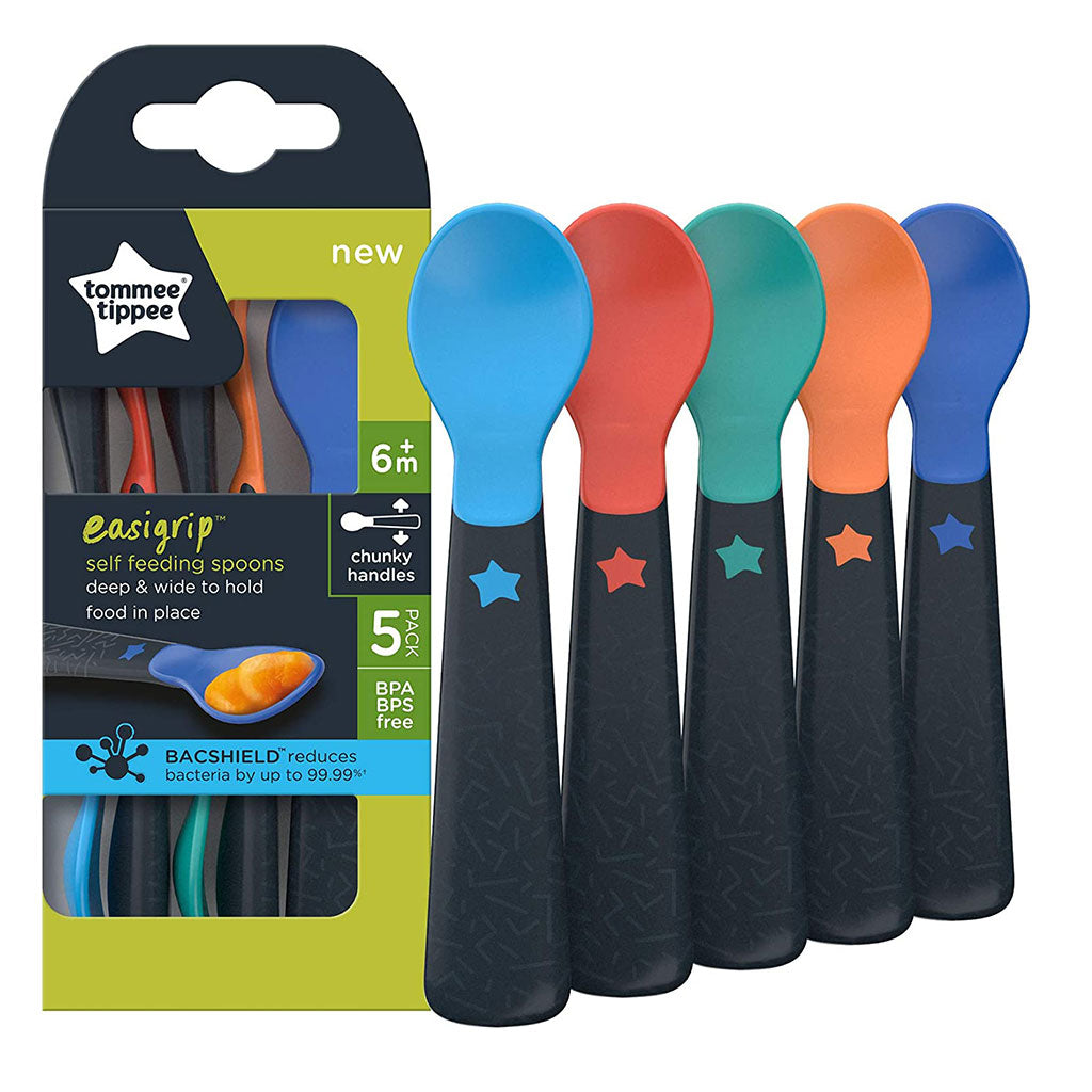Tommee Tippee Easi Grip Self Feeding Spoon For 6 Months+ Babies-Pack Of 5 - Easy Pharmacy LLC
