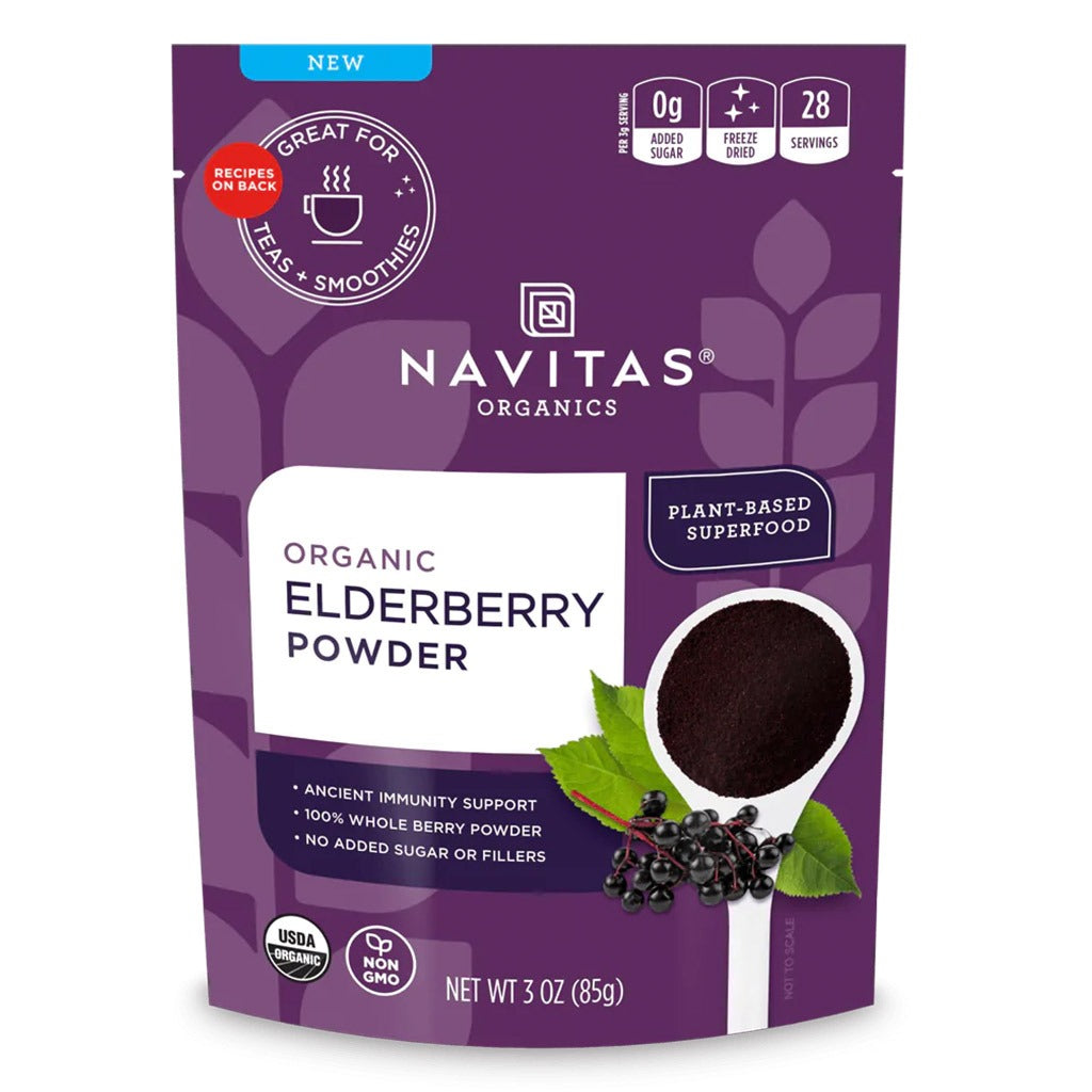 Navitas Organics Plant based Superfood Organic Elderberry Powder 85g - Easy Pharmacy LLC