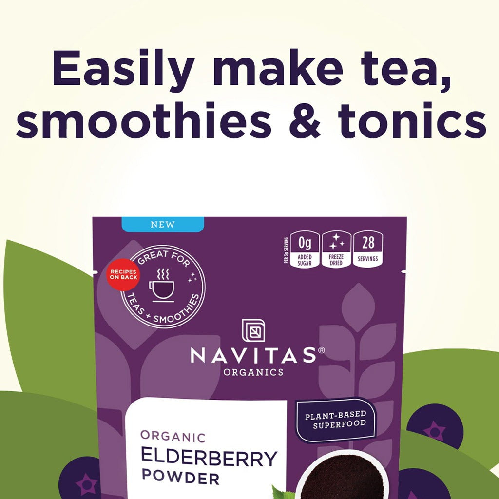 Navitas Organics Plant based Superfood Organic Elderberry Powder 85g - Easy Pharmacy LLC