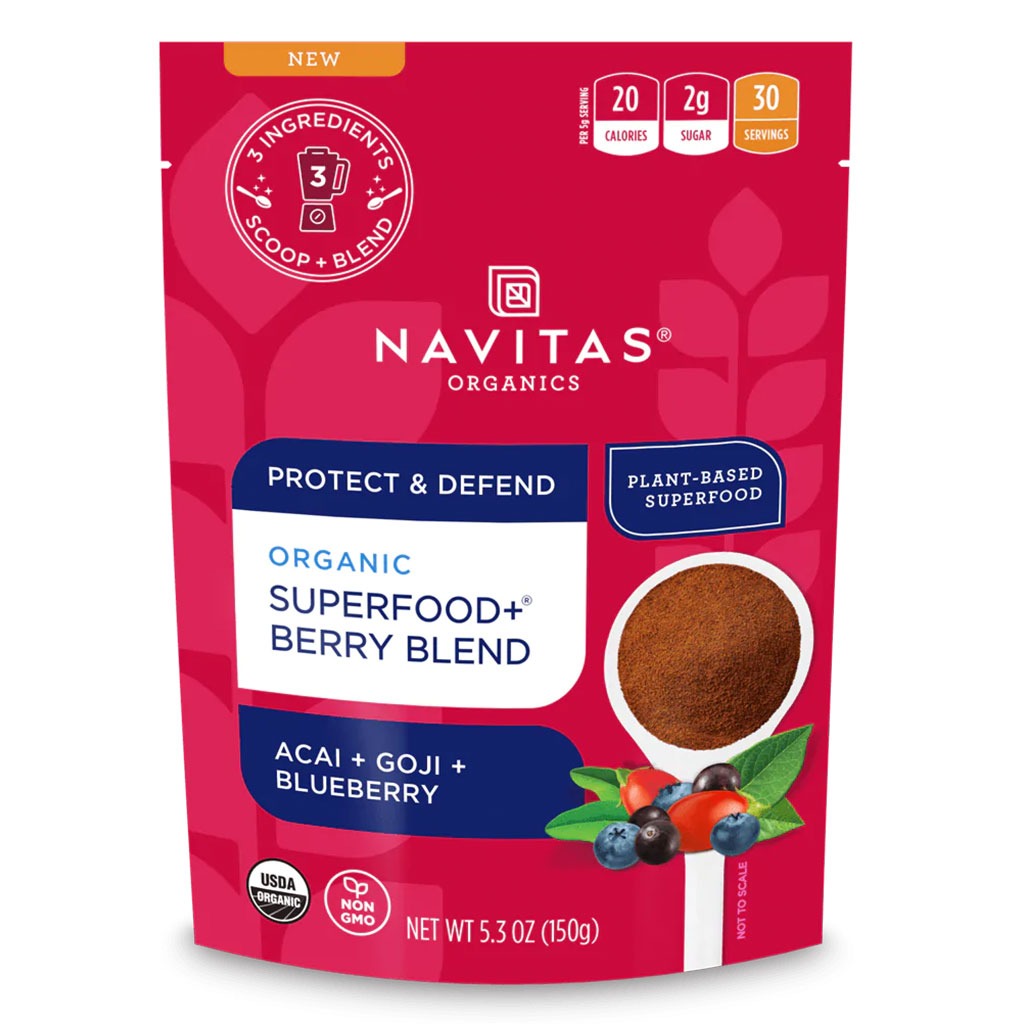 Navitas Organics Plant based Superfood Organic Super Food + Berry Blend 150g - Easy Pharmacy LLC