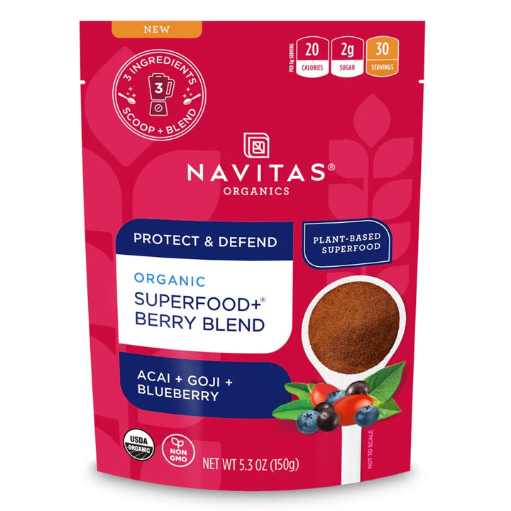 Navitas Organics Plant based Superfood Organic Super Food + Berry Blend 150g - Easy Pharmacy LLC