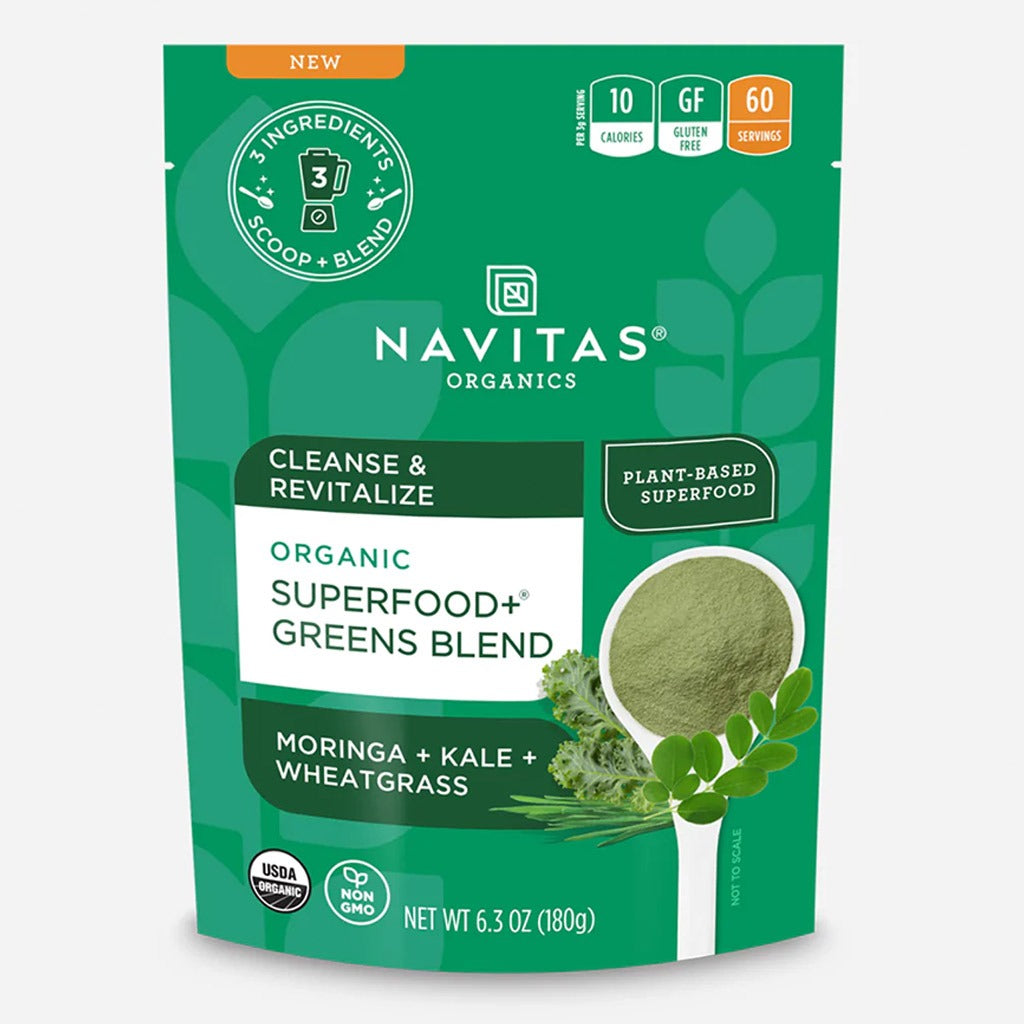 Navitas Organics Plant based Superfood Organic Super Food + Greens Blend 180g - Easy Pharmacy LLC