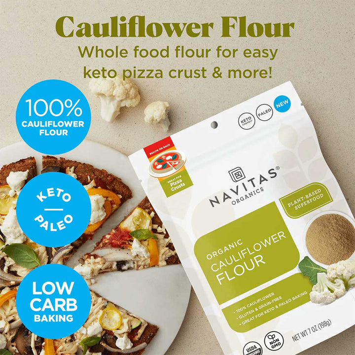 Navitas Organics Plant based Superfood Organic Cauliflower Flour 198g - Easy Pharmacy LLC