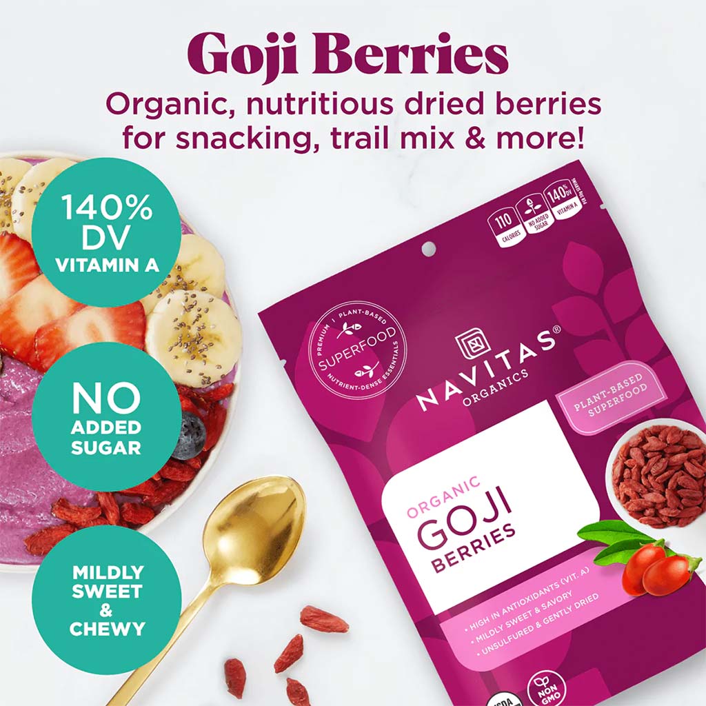 Navitas Organics Plant based Superfood Organic Goji Berries 113g - Easy Pharmacy LLC
