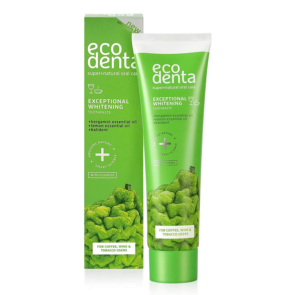 Ecodenta Exceptional Whitening Fluoride Toothpaste With Bergamot And Lemon Essential Oil 100ml - Easy Pharmacy LLC