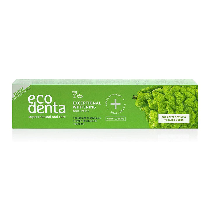 Ecodenta Exceptional Whitening Fluoride Toothpaste With Bergamot And Lemon Essential Oil 100ml - Easy Pharmacy LLC