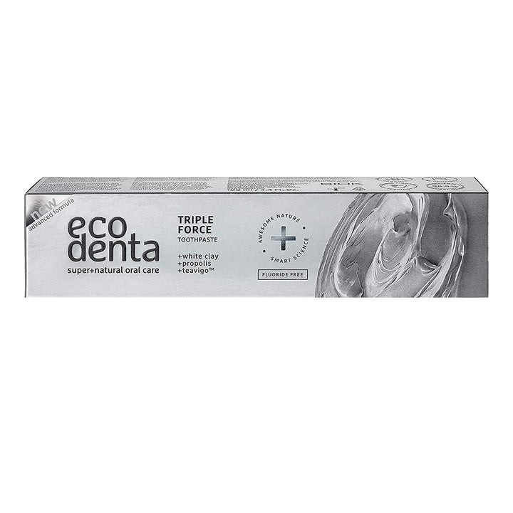 Ecodenta Triple Force Fluoride Free Toothpaste With White Clay And Propolis 100ml - Easy Pharmacy LLC
