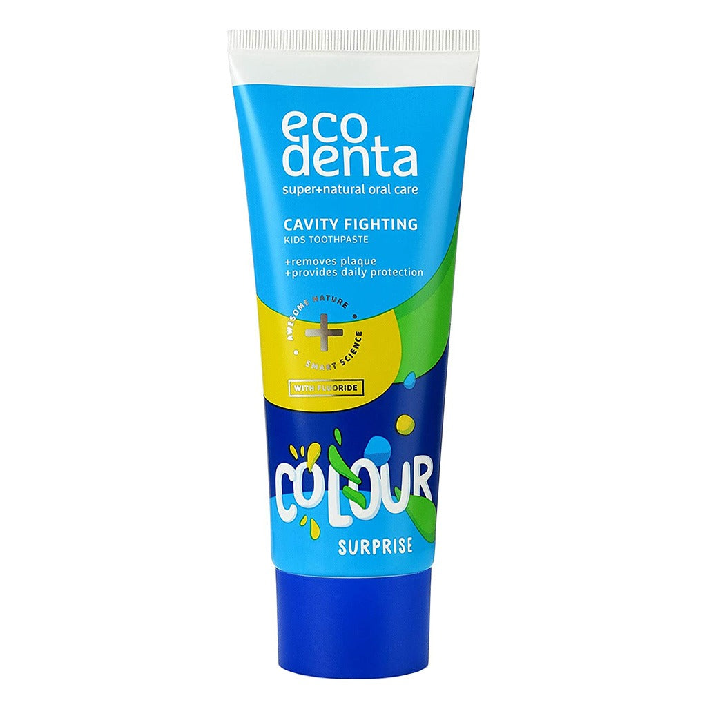 Ecodenta Colour Surprise Cavity Fighting Kids Toothpaste With Fluoride 75ml - Easy Pharmacy LLC