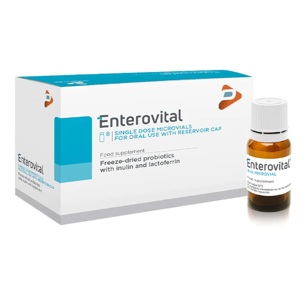Enterovital Freeze-dried Probiotics Single Dose Micro Vials 10ml 8's - Easy Pharmacy LLC