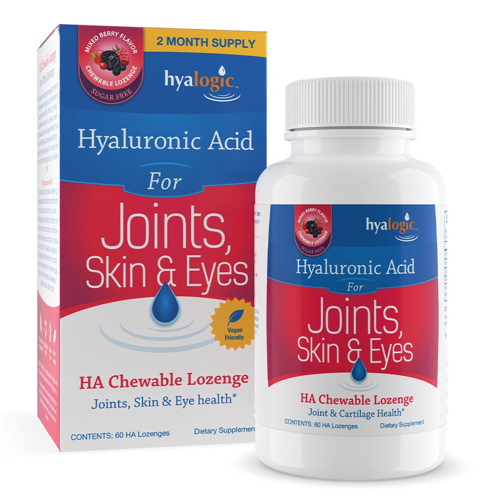 Hyalogic Hyaluronic Acid Chewable Lozenges For Joints, Skin & Eye 60's - Easy Pharmacy LLC