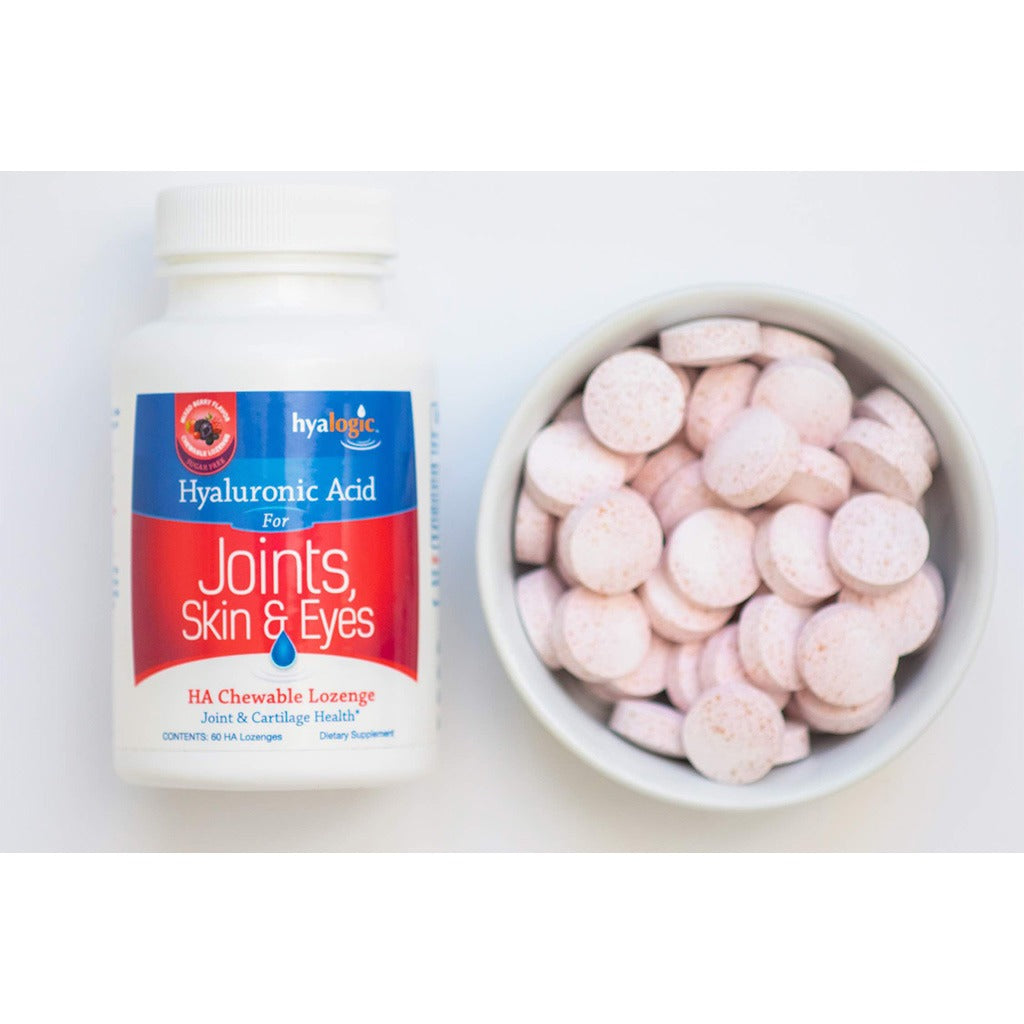 Hyalogic Hyaluronic Acid Chewable Lozenges For Joints, Skin & Eye 60's - Easy Pharmacy LLC