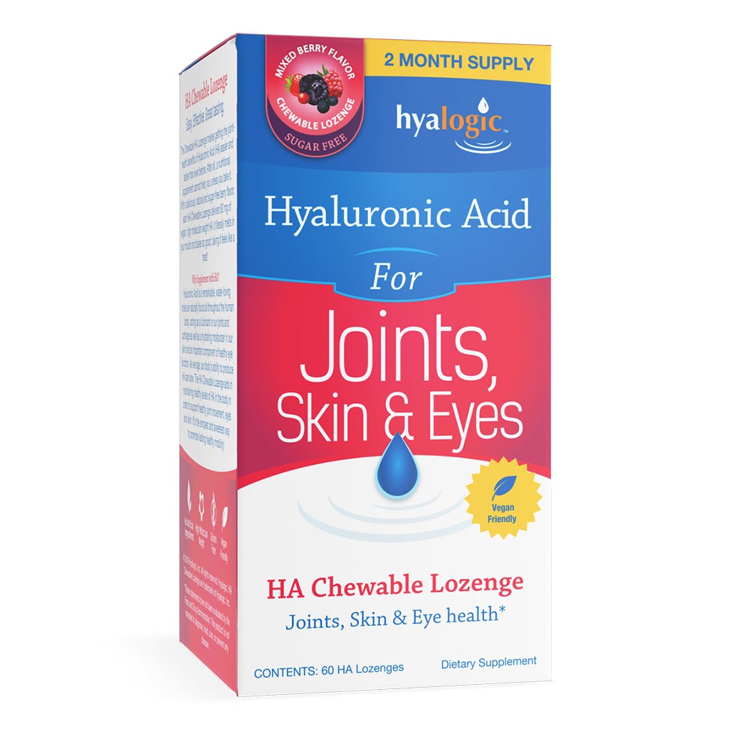 Hyalogic Hyaluronic Acid Chewable Lozenges For Joints, Skin & Eye 60's - Easy Pharmacy LLC