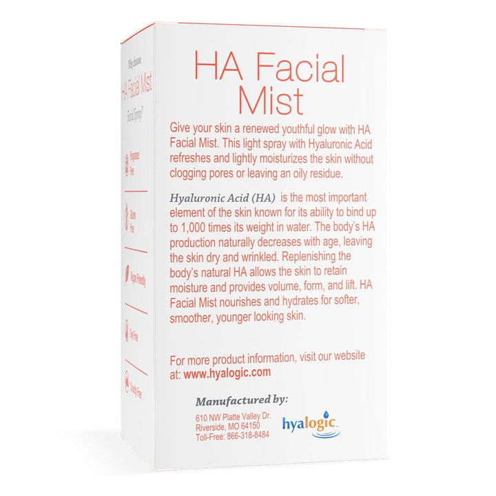 Hyalogic Hyaluronic Acid Facial Mist To Hydrates And Moisturizes Skin 59ml - Easy Pharmacy LLC