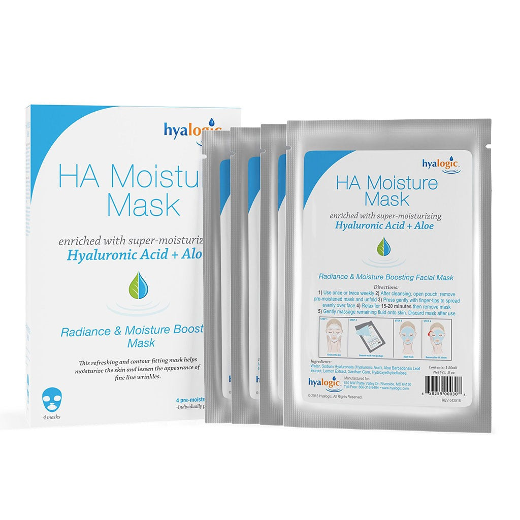 Hyalogic Hyaluronic Acid Radiance And Moisture Boosting Facial Mask 4's - Easy Pharmacy LLC