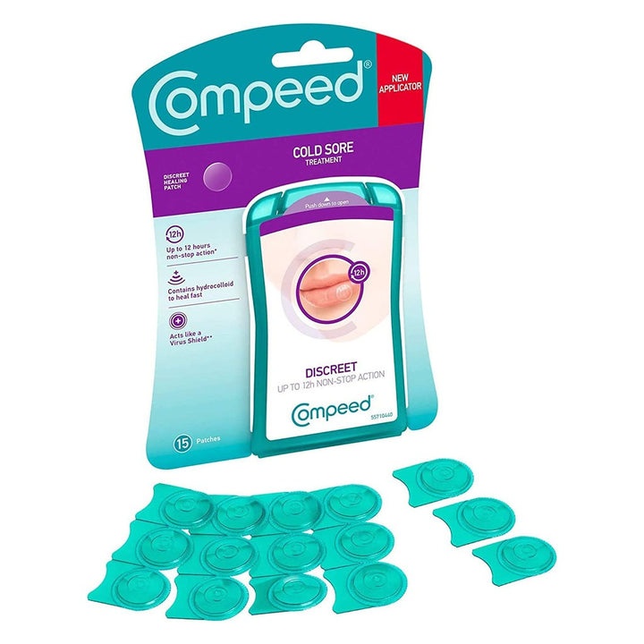 Compeed Discreet Cold Sore Healing Patch, Pack of 15's - Easy Pharmacy LLC