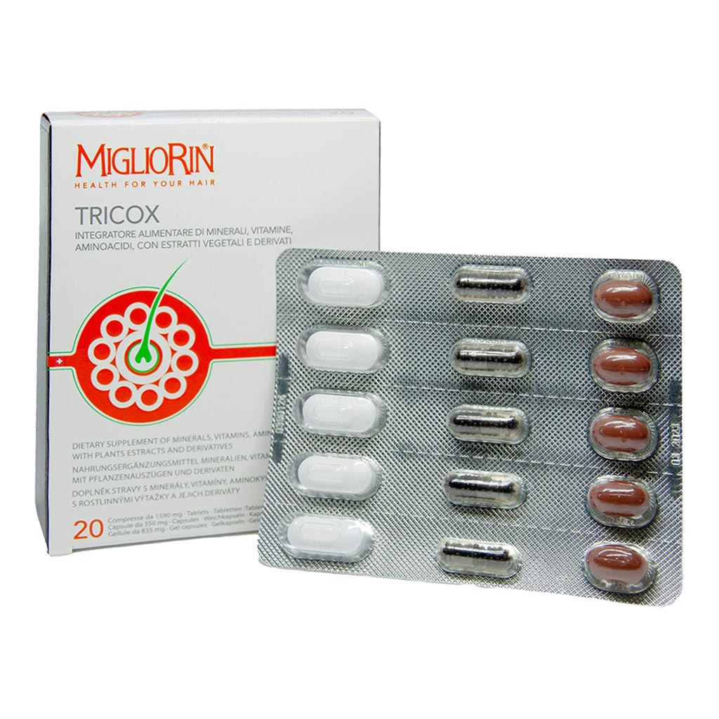 Migliorin Tricox Tablets 20 Servings + Adjuvant Anti-Hair Loss Spray Lotion 125ml Anti-Hair Loss PROMO PACK - Easy Pharmacy LLC