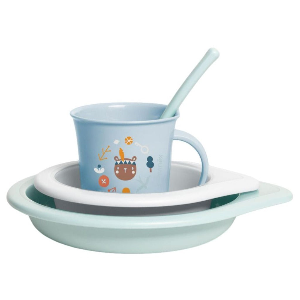 Suavinex Into the Forest Toddler Feeding 4 Piece Set For Baby Boys - Easy Pharmacy LLC