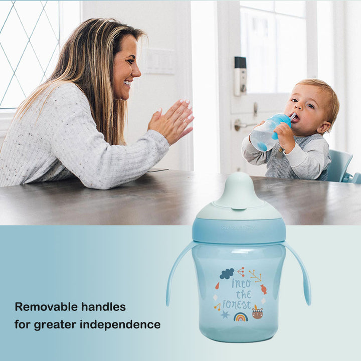 Suavinex Learning Cup Forest Blue For Babies L3 - Easy Pharmacy LLC