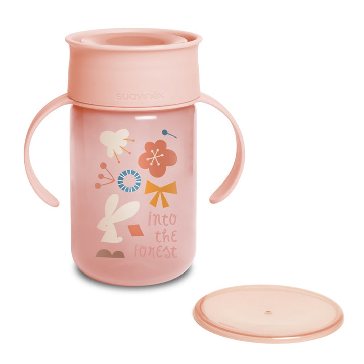 Suavinex 360 Degrees Trainer Cup Forest Pink For Babies L3 - Easy Pharmacy LLC