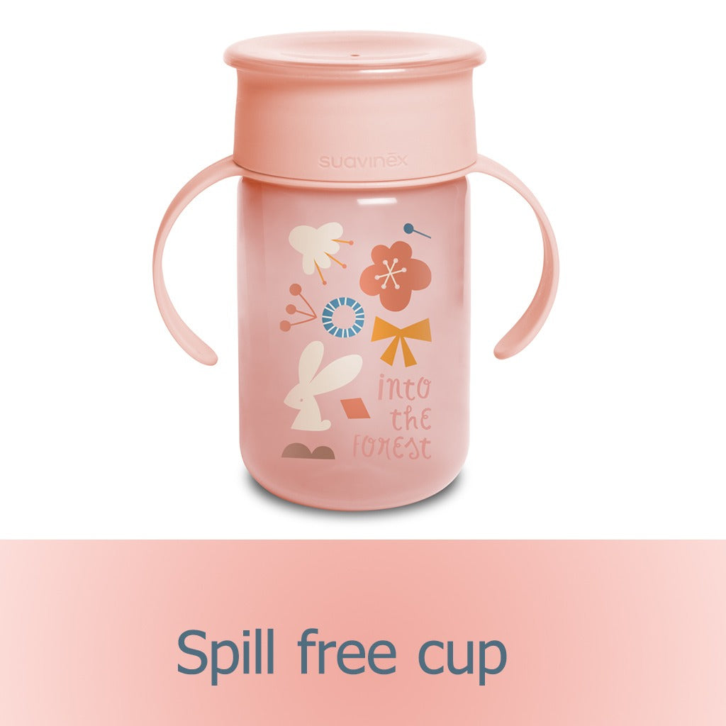 Suavinex 360 Degrees Trainer Cup Forest Pink For Babies L3 - Easy Pharmacy LLC