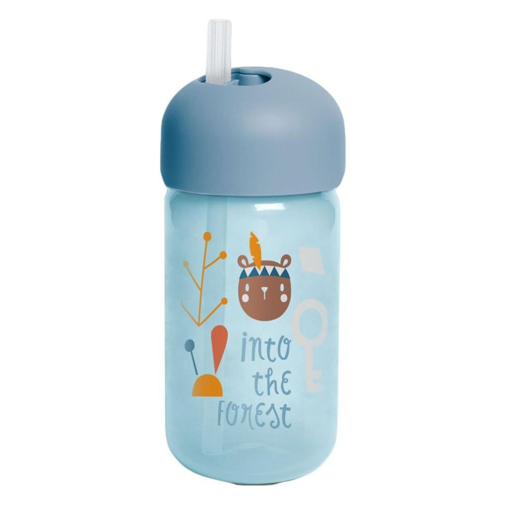 Suavinex Straw Trainer Bottle Forest Blue For Babies L3 - Easy Pharmacy LLC