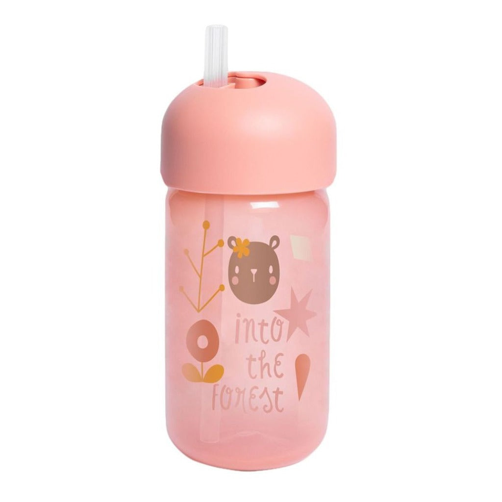 Suavinex Straw Trainer Bottle Forest Pink For Babies L3 - Easy Pharmacy LLC