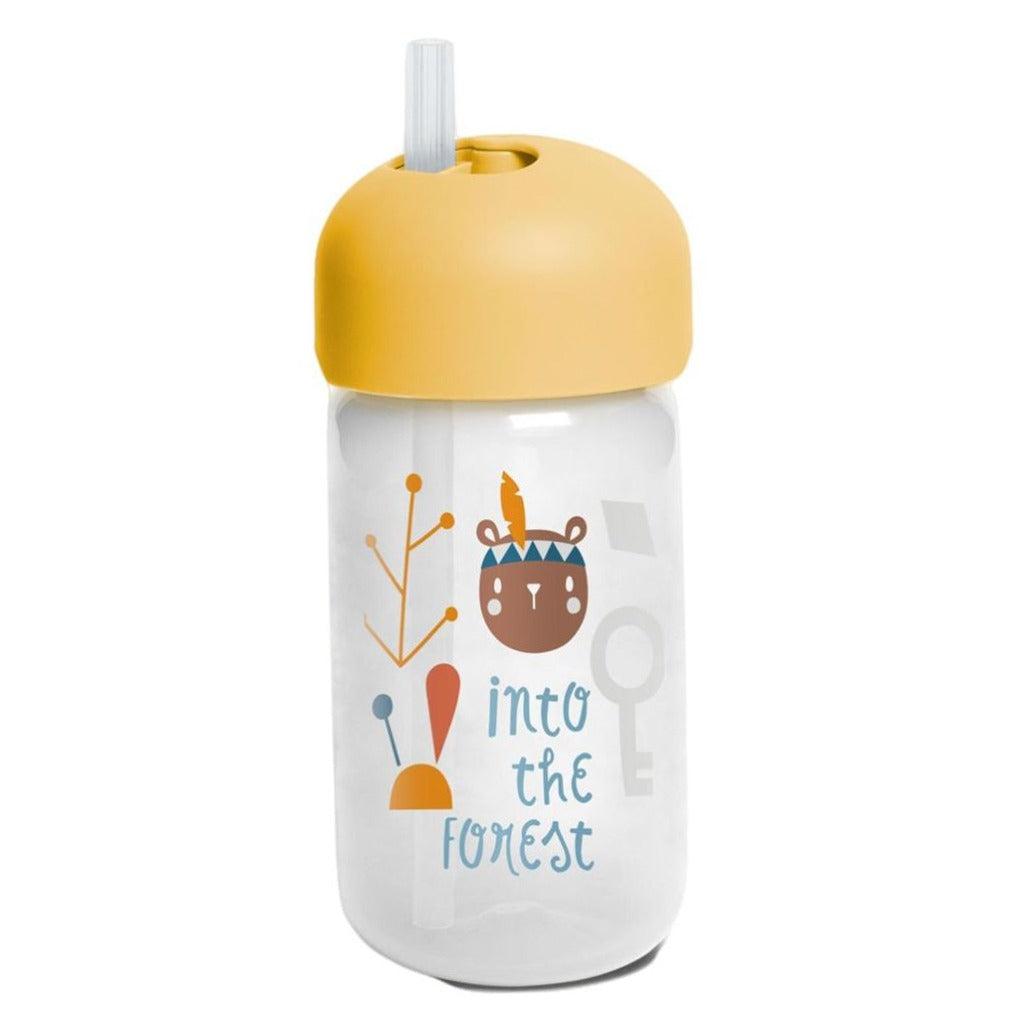 Suavinex Straw Trainer Bottle Forest Yellow For Babies L3 - Easy Pharmacy LLC