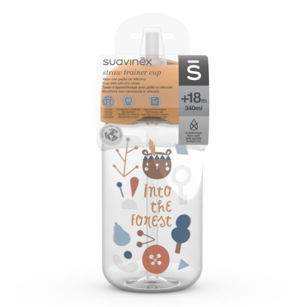 Suavinex Straw Trainer Bottle Forest Yellow For Babies L3 - Easy Pharmacy LLC