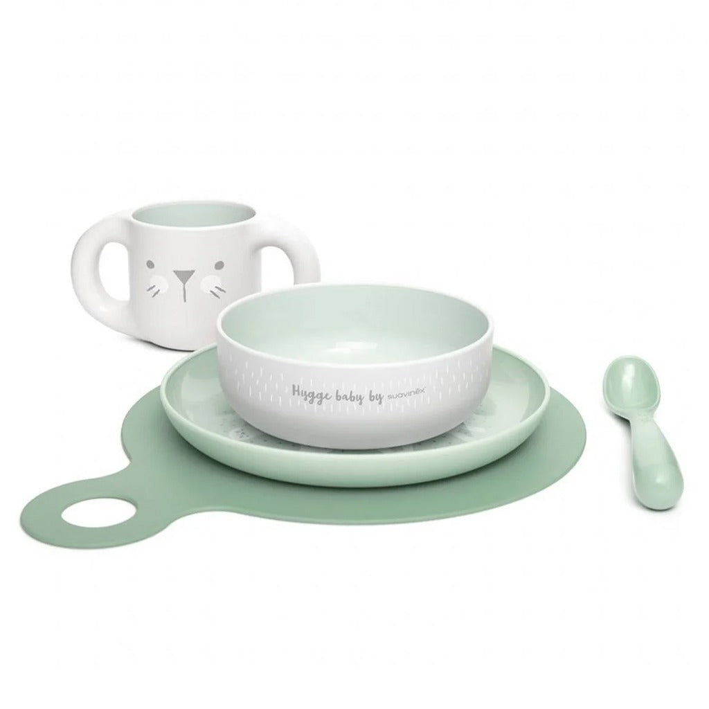 Suavinex Hygge Baby Toddler Feeding 5 Piece Set For 6 Months+ Baby Boy - Easy Pharmacy LLC