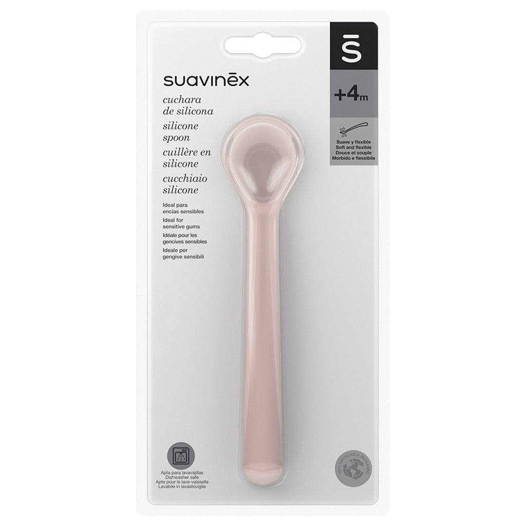 Suavinex Hygge Baby Silicone Spoon Pink 1's - Easy Pharmacy LLC