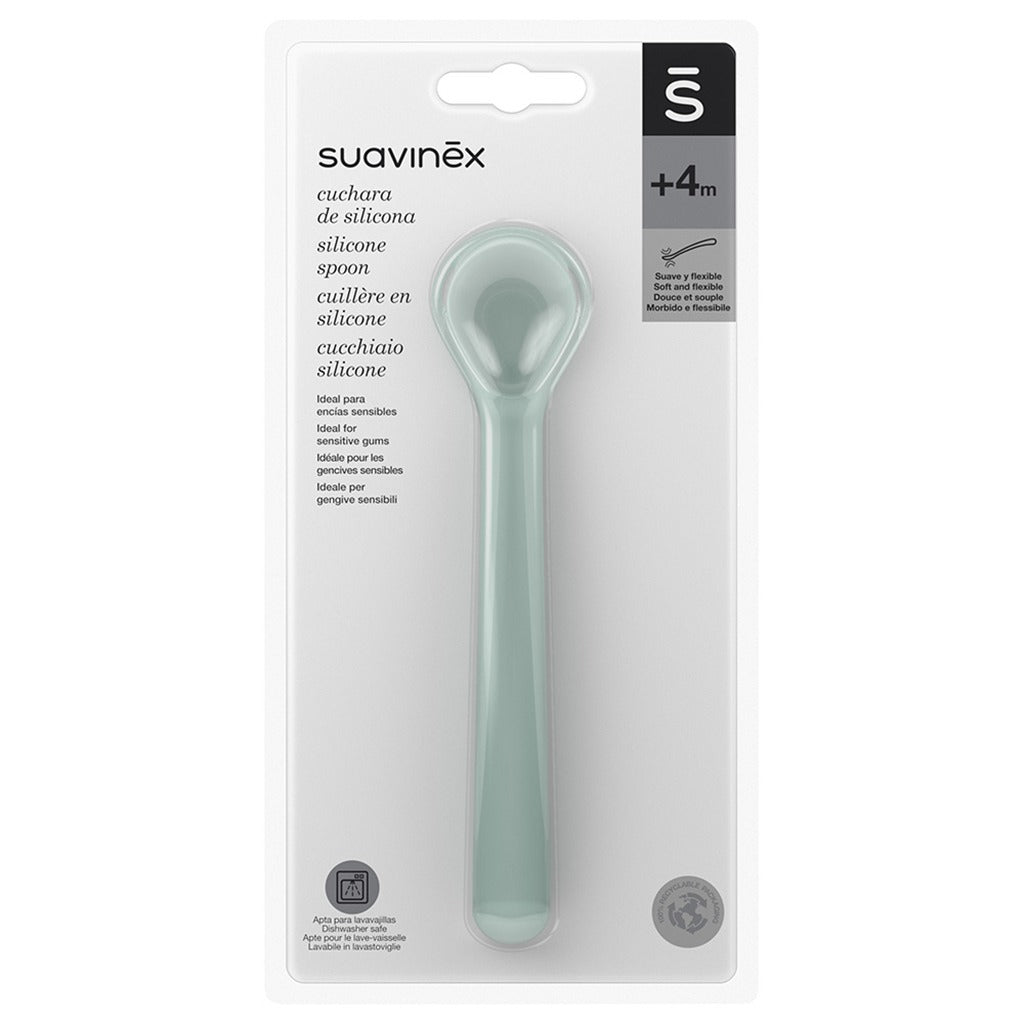 Suavinex Hygge Baby Silicone Spoon Green 1's - Easy Pharmacy LLC