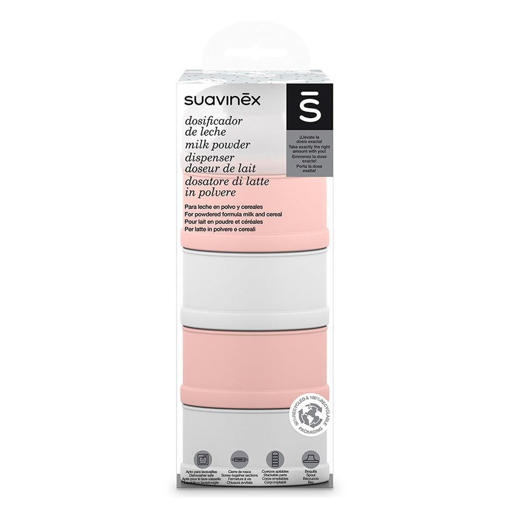 Suavinex Hygge Baby Milk Powder Container - Pink, Pack of 1's - Easy Pharmacy LLC