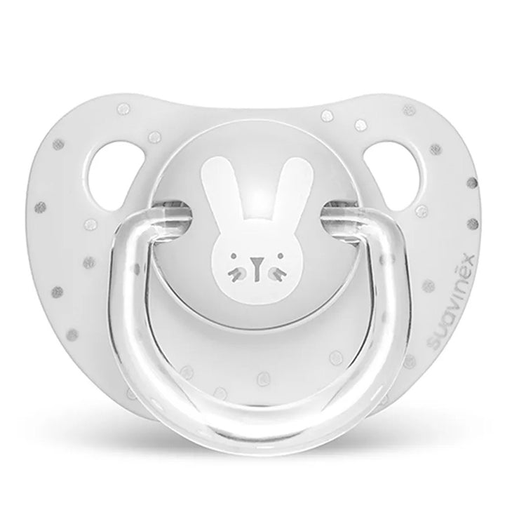 Suavinex Evolution Anatomical Soother For 0-6 Months Baby, Grey Rabbit - Easy Pharmacy LLC