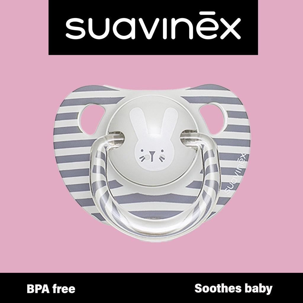 Suavinex Evolution Anatomical Soother Grey Rabbit 6-18 Month Babies - Easy Pharmacy LLC