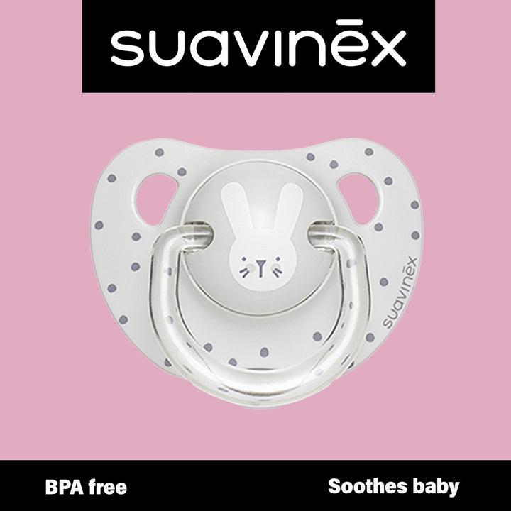 Suavinex Evolution Anatomical Soother Grey Rabbit 18 Months - Easy Pharmacy LLC