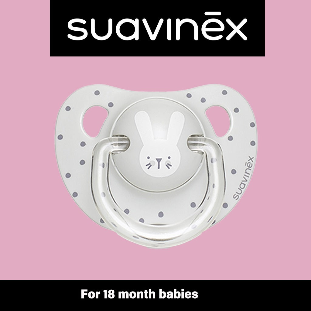 Suavinex Evolution Anatomical Soother Grey Rabbit 18 Months - Easy Pharmacy LLC
