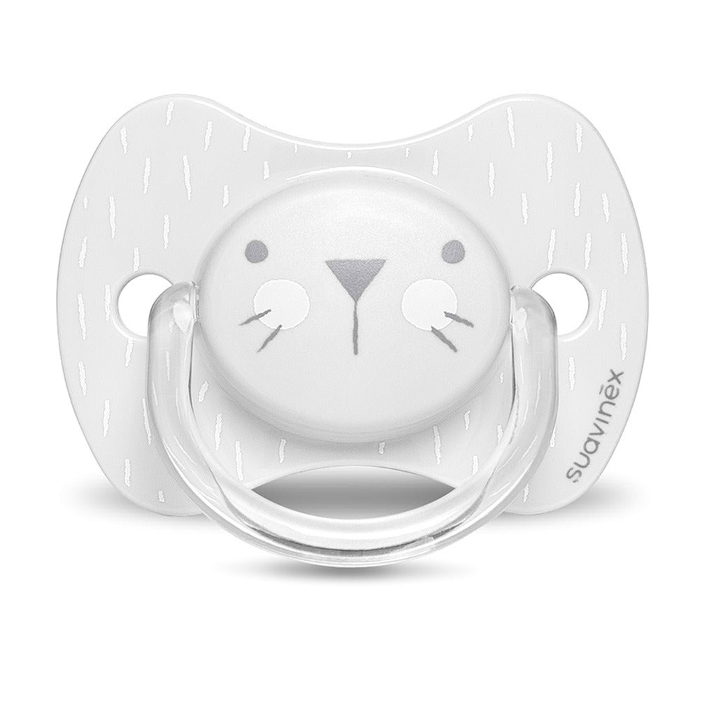 Suavinex Premium Physiological Soother Grey Whiskers 0-6 Month Babies - Easy Pharmacy LLC