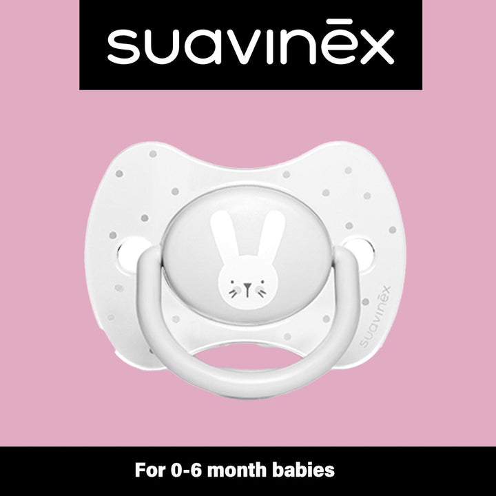 Suavinex Premium Physiological Soother Grey Rabbit 0-6 Months - Easy Pharmacy LLC